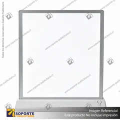 CAJA DE LUZ DOBLE CARA FORMATO A3 (31.2X42.7 CMS) - PLATEADO