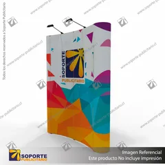 PANEL ARAÑA PAI CURVO DOBLE GRAFICA 2 CUERPOS (140*230 CMS) +CARRO BASICO+LAMINAS PAI+FOCOS HALOGENO