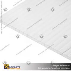 POLICARBONATO ALVEOLAR BLANCO 10 MM - 2.10 X 2.95 MT
