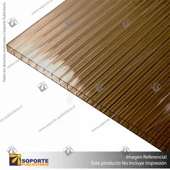 POLICARBONATO ALVEOLAR BRONCE 6 MM - 2.10 X 11.6 MT