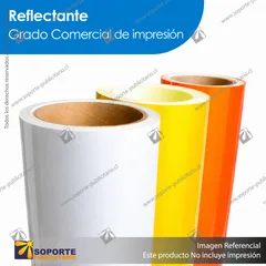 REFLECTANTE GRADO COMERCIAL DE IMPRESION - BLANCO REFLECTANTE - 62 CMS - ROLLO 45.7 MTS