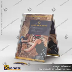 TARJETERO EN PORTA GRAFICA ACRILICO A3 (29.7*42 CMS) FORMATO A VERTICAL 2.5 MM
