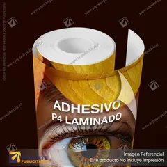 VINILO ADHESIVO BLANCO 100 MICRAS BRILLANTE 1.37*50 MTS