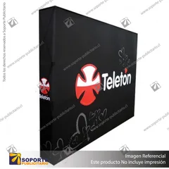 PANEL ARAÑA TEXTIL RECTO DOBLE GRAFICA 3 CUERPOS (225*230 CMS)