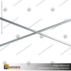 CONECTOR X ALUMINIO REDONDO PARA PANEL ARAÑA PAI RECTO