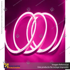 NEON FLEXIBLE 16X8 MM ROSADO 5 MTS