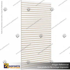 PANEL RANURADO VERTICAL CON 31 RANURAS