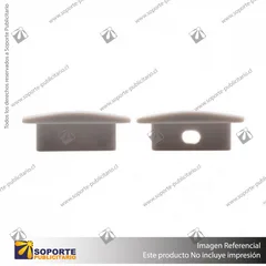 TAPA TERMINAL PERFIL PARA CINTA LED ALP 003 -PAR-
