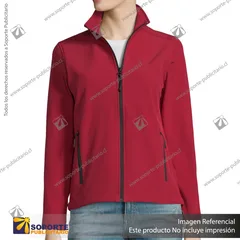 CHAQUETA SOFTSHELL RACE MUJER/M/ROJO