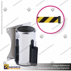 SISTEMA MURO A MURO CARCASA ACERO INOX. CINTA 5 MTS. PRECAUCION