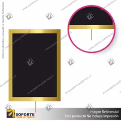 PORTA GRAFICA PARA SEPARADOR EMPERADOR Y/O CORONA VERTICAL DORADA