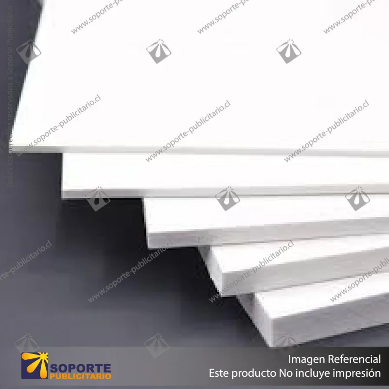 PLANCHA PVC ESPUMADO / SINTRA / TROVICEL 1 MM 1.22*2.44 MTS COLOR BLANCO 0.50 DENSIDAD (MEDIA)