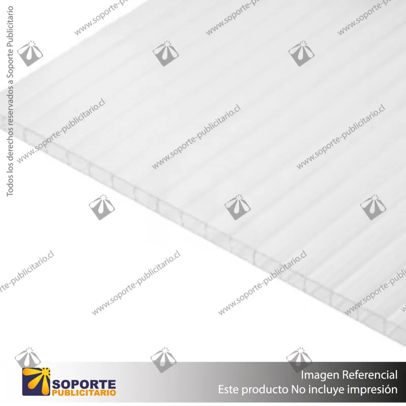 POLICARBONATO ALVEOLAR BLANCO 10 MM - 2.10 X 5.9 MT