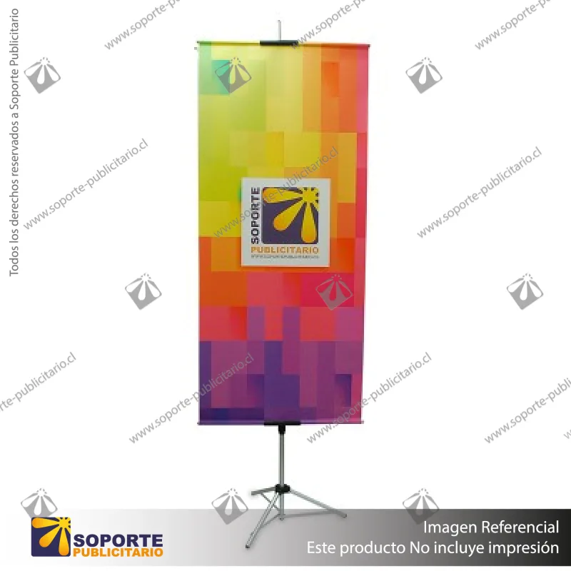 PORTA PENDON ATRIL TRIPODE PRO ALUMINIO MEDIDA AJUSTABLE 1.30 A 2.2 MTS (C20)