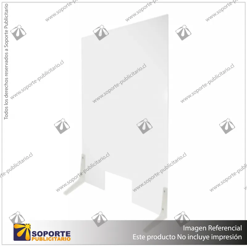 SET BASE SOPORTE ESCUADRA ABS 14*14 CMS (2 UNIDS) PARA SEPARADOR DE MESON