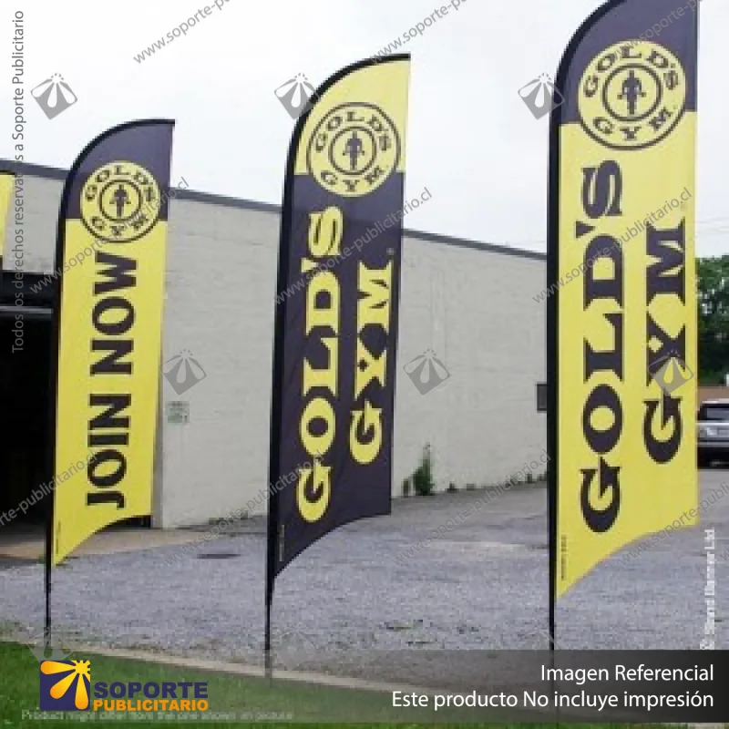 MASTIL CURVO VELA PRO 420*90 CMS (440 CMS) PARA BANDERA PUBLICITARIA (C40)