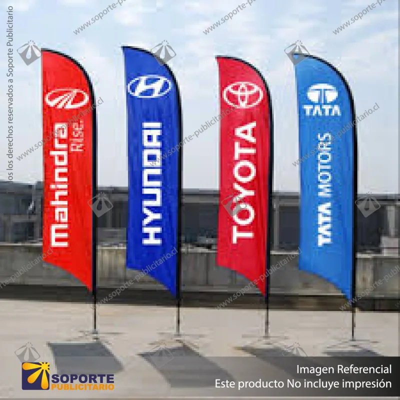 MASTIL CURVO VELA ALUMINIO 320*80 CMS PARA BANDERA PUBLICITARIA