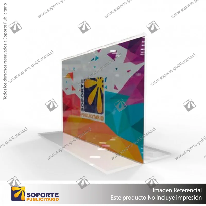 PORTA GRAFICA ACRILICO A6 (10.5*14.8 CMS) FORMATO T HORIZONTAL 1.7 MM (C40)