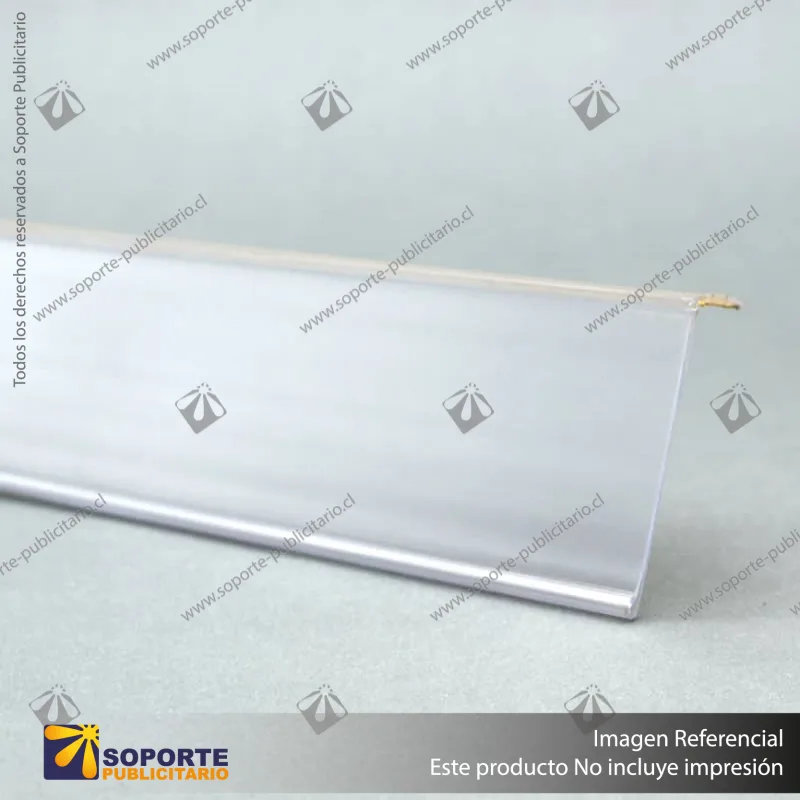 FLEJERA TIPO L CON ADHESIVO TRANSPARENTE 40X1300MM