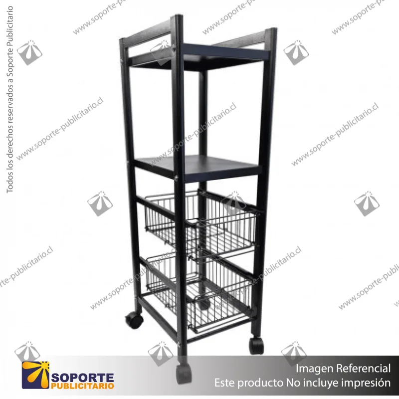 REPISERO METALICO MOVIL 4 NIVELES