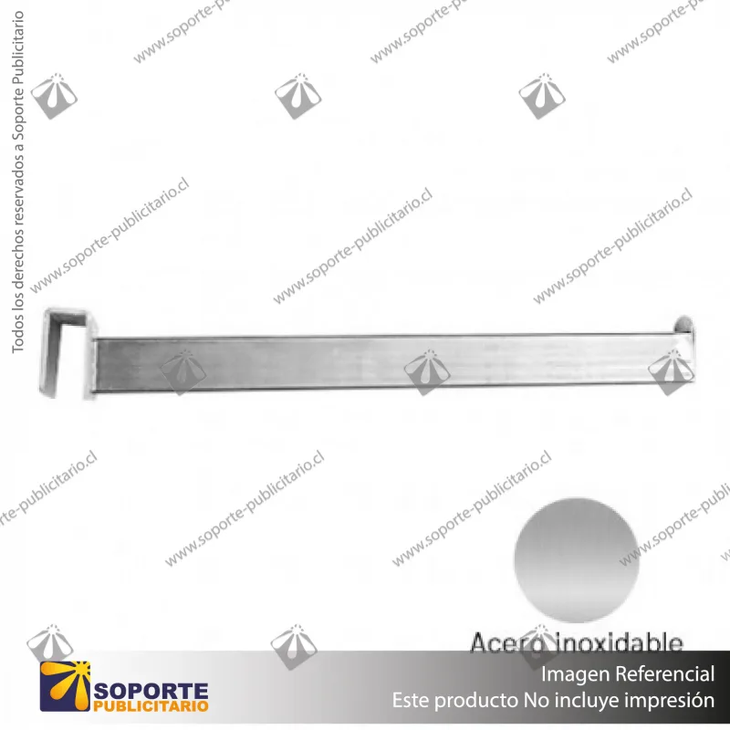 BRAZO FRONTAL A BARRA NACIONAL 30 CM INOXIDABLE