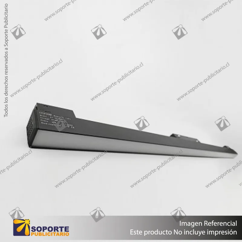 ASTURIAS - FOCO LINEAL MAGNETICO NEGRO 600MM 20W 48V 3000K