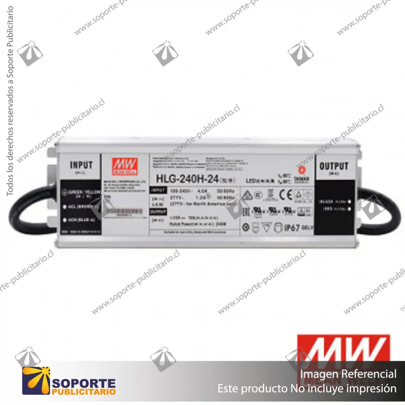 FUENTE DE PODER 240W 24V HLG