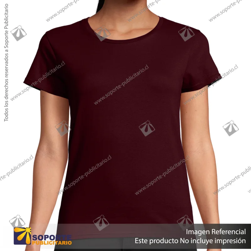 POLERA PIONEER MUJER/S/BURDEOS