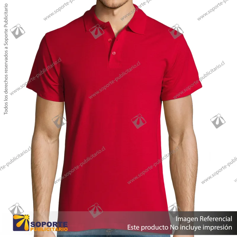 POLERA CON CUELLO SUMMER II/M/ROJO