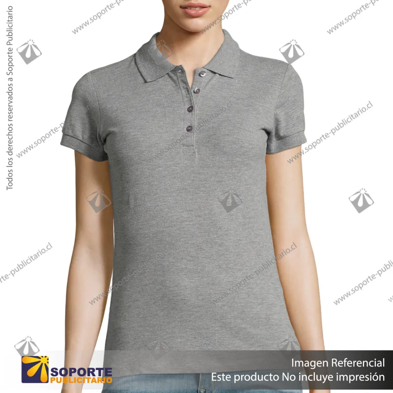 POLERA CON CUELLO PASSION/XL/GRIS CLARO
