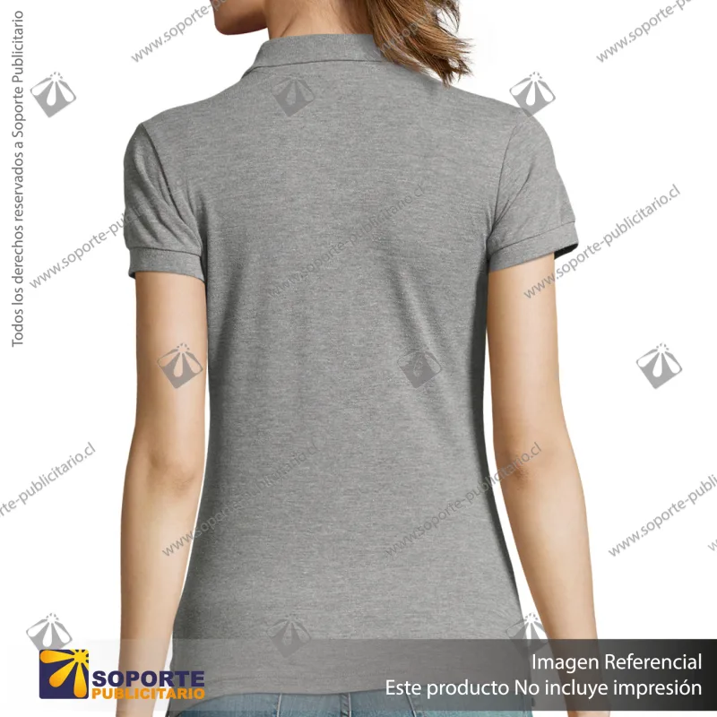 POLERA CON CUELLO PASSION/2XL/GRIS CLARO