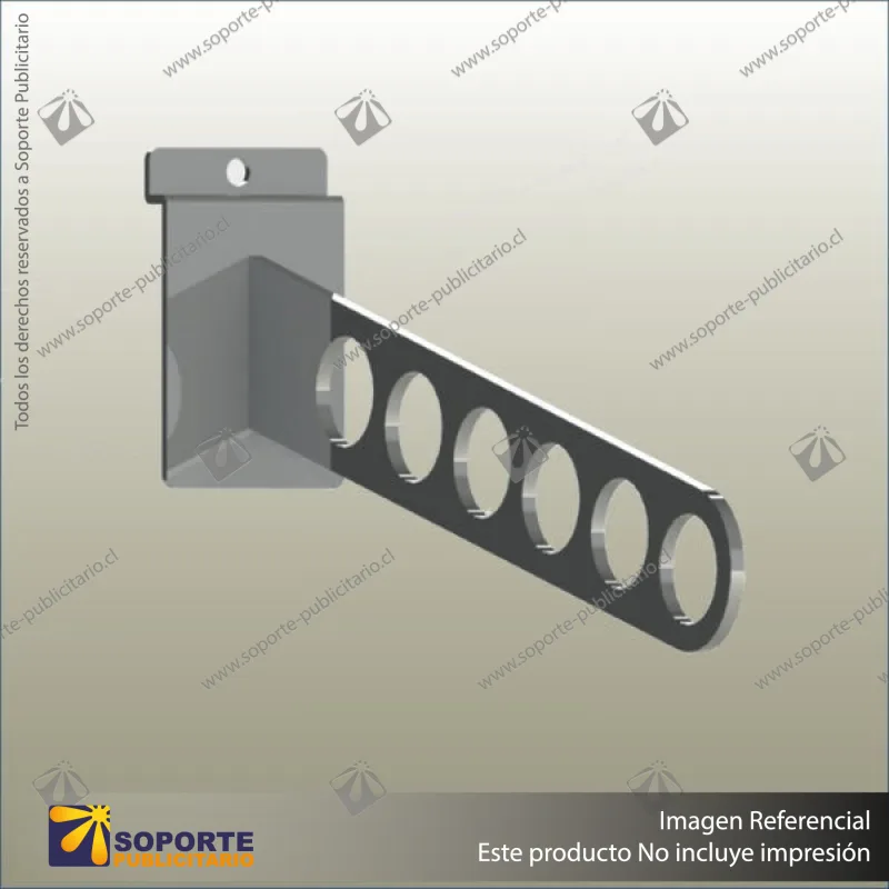 WATERFALL DISPLAY BRACKET: 6 HOLES