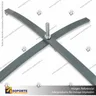 BASE PRO X COLOR GRIS (80 CMS) BANDERA PUBLICITARIA (C10), photo 3