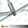 BASE PRO X CROMADA (95 CMS) BANDERA PUBLICITARIA (C6), photo 8
