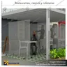 BIOMBO SEPARADOR AMBIENTES PA 10 MM SIN MARCO 210*200 CMS TRANSPARENTE CON RUEDAS, photo 4