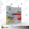 PANEL ARAÑA TEXTIL CURVO DOBLE GRAFICA 3 CUERPOS (210*230 CMS) + CARRO BASICO + FOCOS HALOGENO, photo 1