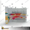 PANEL ARAÑA TEXTIL CURVO DOBLE GRAFICA 6 CUERPOS (420*230 CMS) + CARRO BASICO + FOCOS HALOGENO, photo 1