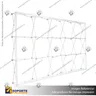 PANEL ARAÑA TEXTIL RECTO DOBLE GRAFICA 5 CUERPOS (375*230 CMS) + CARRO BASICO + FOCOS HALOGENO, photo 2