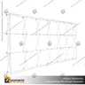 PANEL ARAÑA TEXTIL RECTO DOBLE GRAFICA 6 CUERPOS (450*230 CMS) + CARRO BASICO + FOCOS HALOGENO, photo 2