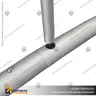 PANEL PUBLICITARIO TUBO TEXTIL CONCAVO 600*230 CMS + CARRO BASICO + FOCOS HALOGENO, photo 8