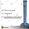 PEDESTAL SANITARIO METALICO DISPENSADOR ALCOHOL GEL MANOS LIBRES BASE REDONDA, photo 1