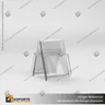 PORTA FOLLETO EN PORTA GRAFICA ACRILICO A6 (10.5*14.8 CMS) FORMATO A VERTICAL 1.5 MM, photo 3