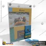 PORTA GRAFICA ACRILICO CON PORTA FOLLETO A3 (29.7*42 CMS) MURO VERTICAL 2 MM + SET EMBELLECEDOR, photo 3