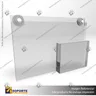 PORTA GRAFICA ACRILICO CON TARJETERO A5 (14.8*21 CMS) MURO HORIZONTAL 2 MM + VENTOSAS, photo 2