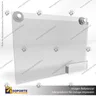 PORTA GRAFICA ACRILICO CON TARJETERO A4 (21*29.7 CMS) MURO HORIZONTAL 2 MM + VENTOSAS, photo 1