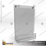 PORTA GRAFICA ACRILICO CON TARJETERO A6 (10.5*14.8 CMS) MURO VERTICAL 2 MM + SET EMBELLECEDOR, photo 1