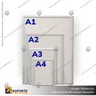 PORTA GRAFICA MARCO CLIP ALUMINIO FORMATO A1 (59.4*84.1 CMS) (C5), photo 3