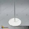 PORTA GRAFICA MINI T EXTENSIBLE MEDIDA AJUSTABLE 19.5*30 A 53 CMS CON PINZAS Y BASE REDONDA DE ABS, photo 5