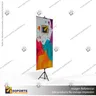 PORTA PENDON ATRIL TRIPODE PRO COLOR NEGRO MEDIDA AJUSTABLE 1.30 A 2.2 MTS (C20), photo 1