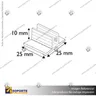 PORTA STOPPER CON ADHESIVO 25*10*25 MM ESPESOR GRAFICA 1-2 MM, photo 9
